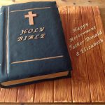 Holy Bible birthday cake