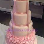 Pink Ruffles wedding cake