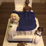 Bed scene wedding cake Lytham St Annes Lancashire