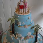 Florida Beach Wedding Cake