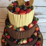 3 tiers chocolate cigar cake