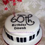 60th musical birthday cake