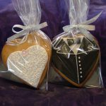 Wedding Bride & Groom Iced Cookie Favour