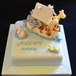 Noah's Ark Christening Cake