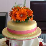 Gerbera Wedding Cake Lytham St Annes