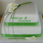 Lily wedding cake, Lytham St Annes, Lancashire