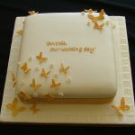 Gold Butterfly cake Lytham St Annes