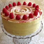 Vanilla & Raspberry Layer Cake