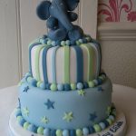 Elephant 1st Birthday Cake