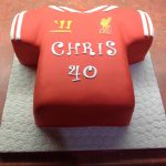 Liverpool football shirt birthday cake 