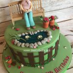 Gardening Birthday Cake 