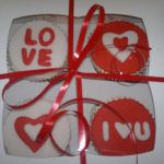 Gift box of 4 Valentine cupcakes