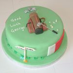 Golfing birthday cake