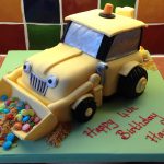 Digger Birthday Cake