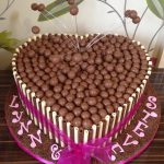 Chocolate Heart Wedding Cake Lytham St Annes Lancashire