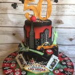 Las Vegas & New York Birthday Cake