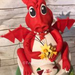 Welsh Dragon Birthday Cake 