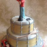 Drums & singer birthday cake