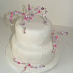 Wedding cake with jewellery