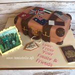 Luggage birthday cake