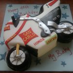 Motorbike birthday cake