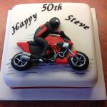 Motorbike birthday cake
