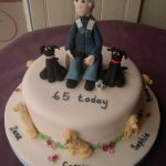 Man and his dogs birthday cake