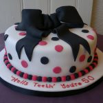 Pink & Black Polka dots