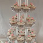 Pink rose cup cakes