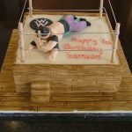 Wrestling Birthday Cake