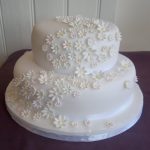 Daisy Wedding Cake, Lytham St Annes, Lancs