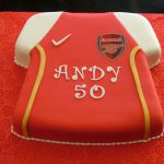 Arsenal football shirt birthday cake 