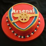 Arsenal football logo birthday cake 