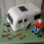 Caravan birthday cake