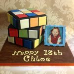 Rubiks Cube 18th Birthday Cake